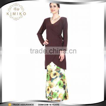 Oem service supply muslim women baju kebaya modern baju kurung