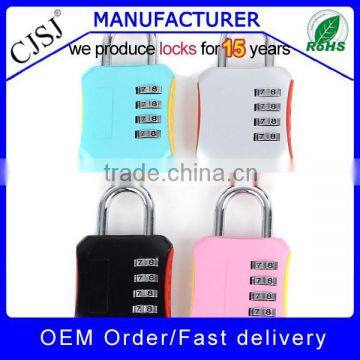 High Security Colorful 4 digits big zinc lock