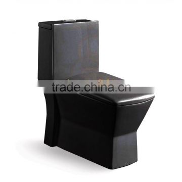 Ceramic washdown colored black toilet square water closet 240