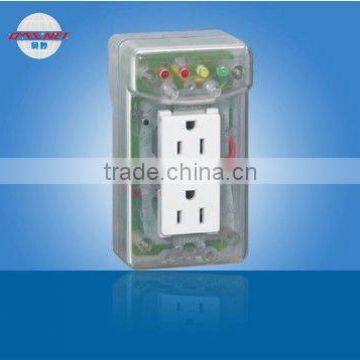 Safety Transparent American 2 Outlets Freezer Refrigerator Protector Socket