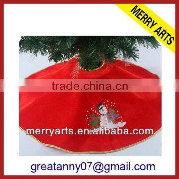 Christmas Decoration Ornaments Simple Layer 120CM Velvet Christmas Tree Skirt