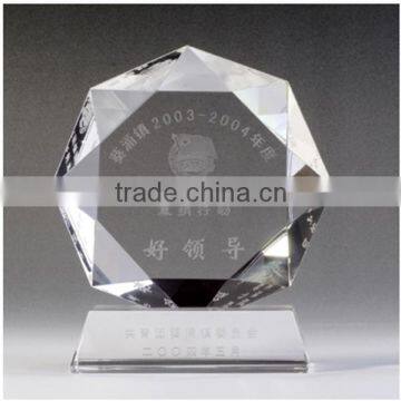 Customized Souvenir Gift Diamond Shape Crystal Award