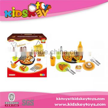 Happy kitchen toys plastic tableware pizza toy kitchen set toy plastic toy for kid