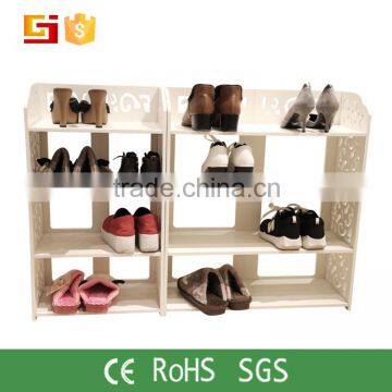 Customized wooden shoes stand for home most popular shoe product display cabinet set