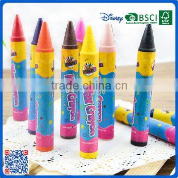 2016 hot sale 12 color 1.1 diameter crayon into paper box for the kindergarten children