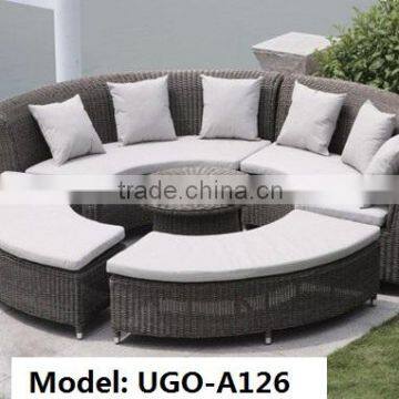 patio furniture factory direct wholesale rattan sofa set UGO-A126