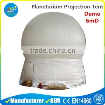 Inflatable Planetarium Projection Tent white Inflatable Sphere Demo