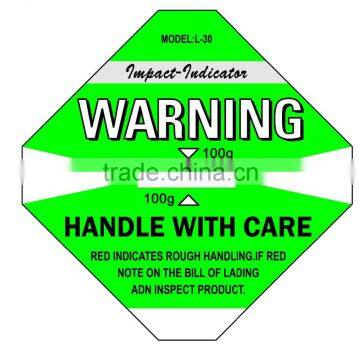 HIgh Quality Shockwatch Impact Indicator Invigilator Indicator Impact Sticker