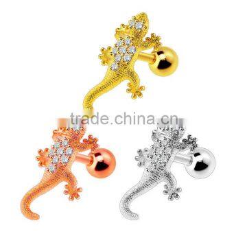 Lizard Ear Cartilage Helix Tragus Earring Barbell