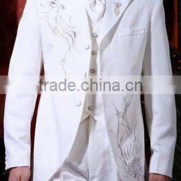 2011 hot sale new designer boutique white custom tuxedos GS-024