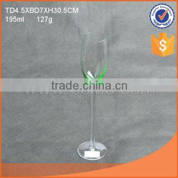 195ml green colored long stem champagne stemmed glass                        
                                                Quality Choice