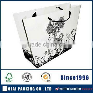 2015 Popular white kraft paper bag with good design