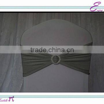 YHB#32 spandex lycra band buckle polyester banquet wedding wholesale cheap chair cover buckle band sash