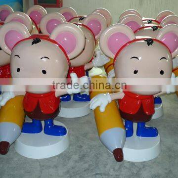 Fiberglass Mascot for Store Fiberglass Mouse Pupil