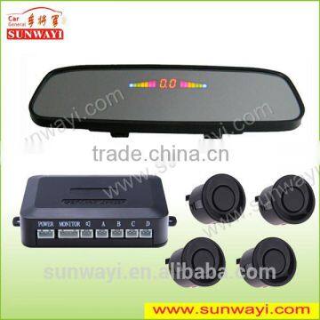 2014 best car led rearview mirror reverse parking sensor radar detector system