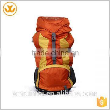 Orange hiking bag wholesale china fashion backpack factory