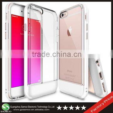 Samco Premium Dual Layer Crystal Clear Back Cover Phone Case for Apple iPhone 6 Plus