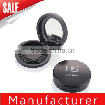 Wholesale Black Round Empty Compact Powder Container