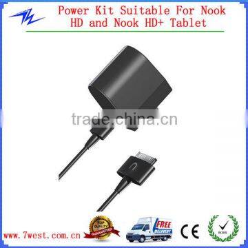 Universal AC Power Adapter and USB Sync Cable Suitable For Nook HD and Nook HD+ Tablet