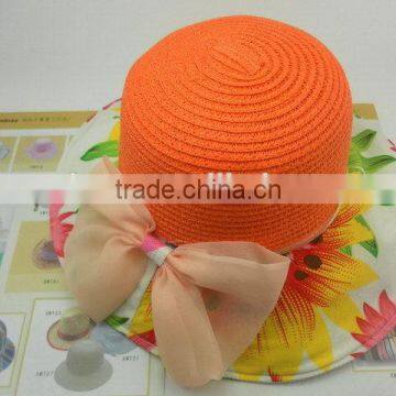 Cheap price custom Discount beautiful fashion kids' straw hat