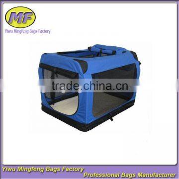wholesale pet carrier blue color rectangular dog bag fashion portable pet travel bag