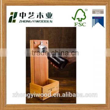 Trade assurance new design wooden pen holder with photo frame