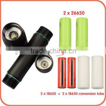 Professional 1000 Lumen xm l2 Led Aluminum Alloy Lamp Body Underwater Flashlight photo-5