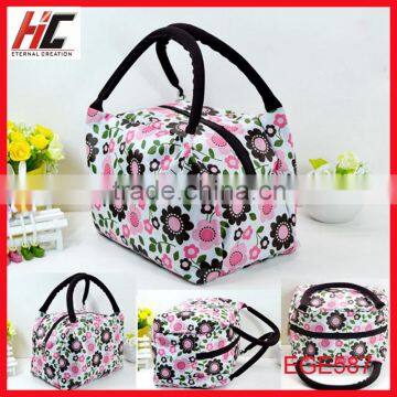 high quality fashion woman handbag shopping bag with zipper cosmetic bag