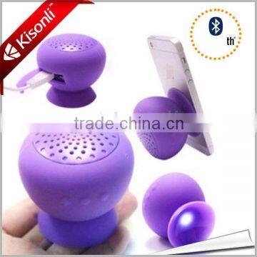 Cheapest promotion gift silicone mushroom bluetooth speaker 4.5usd per piece