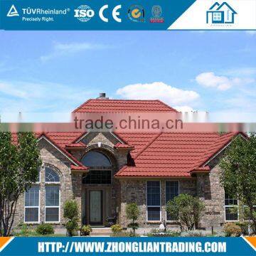 0.4mm thickness stone coated metal roofing tiles