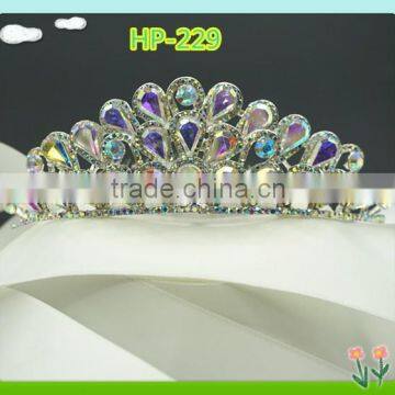 Wholesale bling bling AB tiara crowns