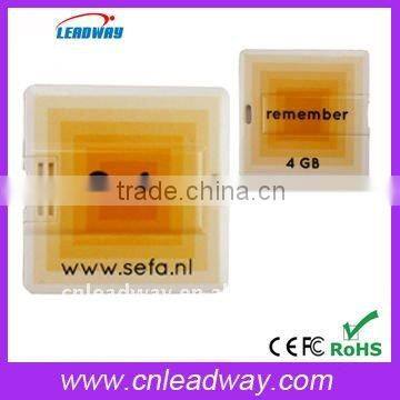 cheapest 1.99usd custom logo printing square mini card usb