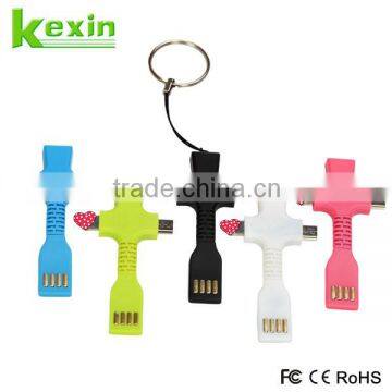 Gift Design USB Mini Cable, USB Multi Charger Cable, Keychain USB Cable