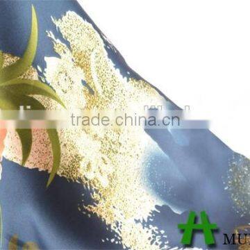 Shaoxing Textile Polyester 50D Dubai Floral Satin Fabric photo-4