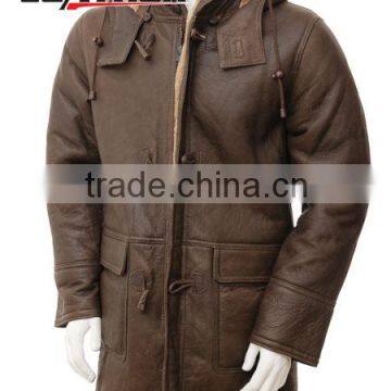 Wholesale Cheap Faux Leather Jacket Brown Men's Leather Coats