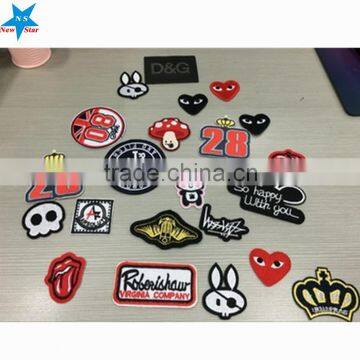 Cheap Embroidered Patches Design With Embroidery Logo Biker Patches