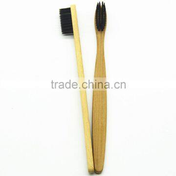 2016 new bamboo toothbrush Manual wood toothbrush Black wire brush