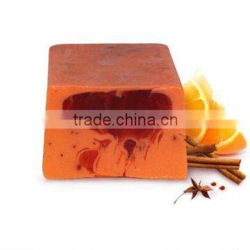 Orange-Cinnamon natural handmade soap