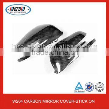 100% Real Carbon Fiber W204 Car Mirror Cover Caps For Mercedes(Fits: W204 W212 W221 W218 W164)