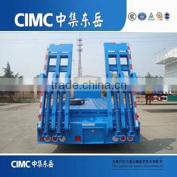 CIMC Low Bed Truck Trailer Hauling With FOTON Tractor