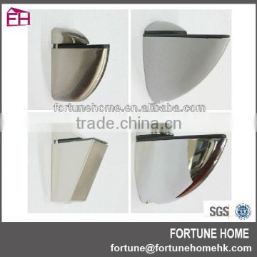 wall mount chrome plated glass shelf clamp