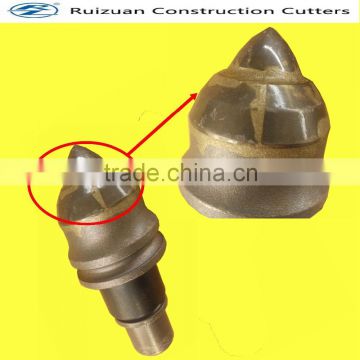 round shank bit for spiral rock drilling