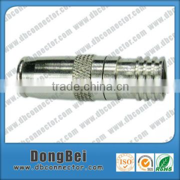 CATV crimp quick fitting plug