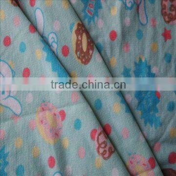 printed Cotton Interlock jersey Kniting Fabric