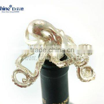 Metal Gold Octopus Wine Bottle Stopper Wine Cork Supplier's Choice photo-2