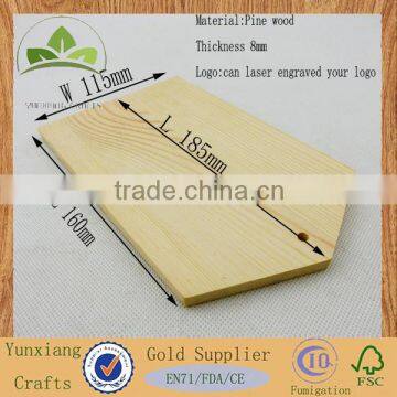 Natural pine wood tag for Clothes wood label