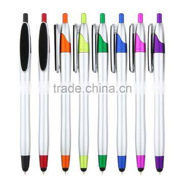 Colorful Custom Logo Super Ballpoint Touchscreen Stylus Pens B15309