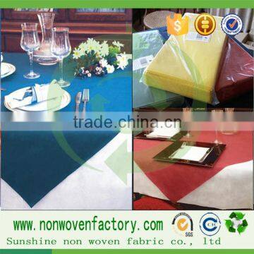 Red nonwoven fabric table cover fabric perforated nonwoven tablecloth