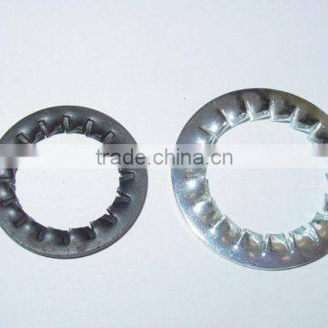 Internal teeth serrated lock washers