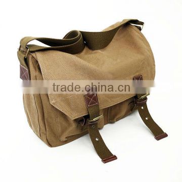 2013 Canvas Camera Bag with leather trim